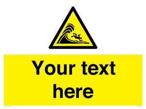 WL7430: Custom Warning high surf or large breaking waves