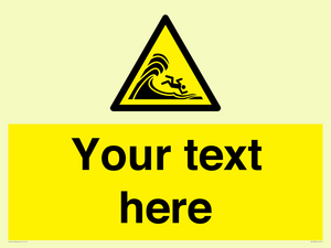 WL7430: Custom Warning high surf or large breaking waves