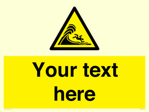 WL7430: Custom Warning high surf or large breaking waves