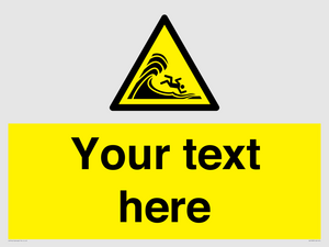 WL7430: Custom Warning high surf or large breaking waves