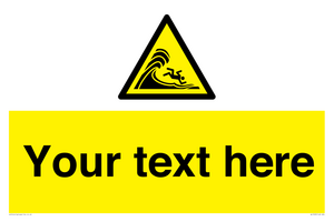 WL7430: Custom Warning high surf or large breaking waves