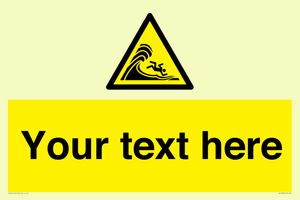 WL7430: Custom Warning high surf or large breaking waves