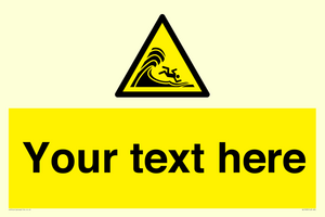 WL7430: Custom Warning high surf or large breaking waves