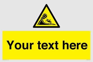 WL7430: Custom Warning high surf or large breaking waves