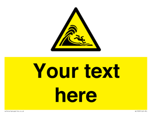 WL7430: Custom Warning high surf or large breaking waves