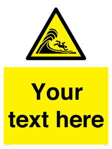 WL7430: Custom Warning high surf or large breaking waves