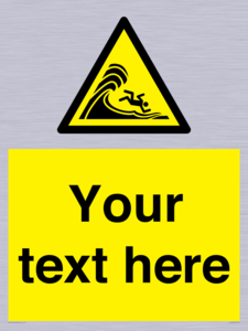 WL7430: Custom Warning high surf or large breaking waves