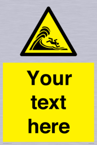 WL7430: Custom Warning high surf or large breaking waves