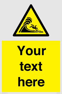 WL7430: Custom Warning high surf or large breaking waves