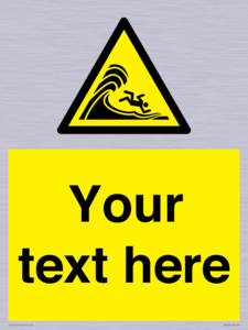 WL7430: Custom Warning high surf or large breaking waves