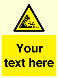 WL7430: Custom Warning high surf or large breaking waves
