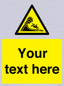 WL7430: Custom Warning high surf or large breaking waves