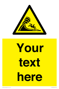 WL7430: Custom Warning high surf or large breaking waves