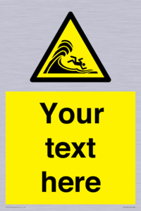 WL7430: Custom Warning high surf or large breaking waves