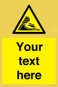 WL7430: Custom Warning high surf or large breaking waves