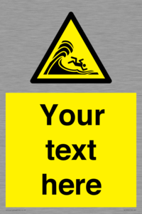 WL7430: Custom Warning high surf or large breaking waves