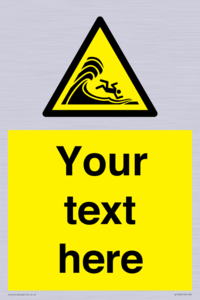 WL7430: Custom Warning high surf or large breaking waves