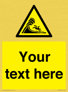 WL7430: Custom Warning high surf or large breaking waves