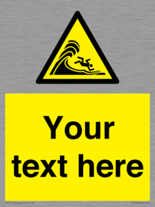 WL7430: Custom Warning high surf or large breaking waves