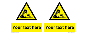 WL7430: Custom Warning high surf or large breaking waves