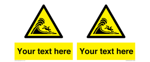 WL7430: Custom Warning high surf or large breaking waves