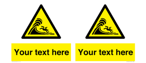WL7430: Custom Warning high surf or large breaking waves