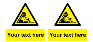 WL7430: Custom Warning high surf or large breaking waves