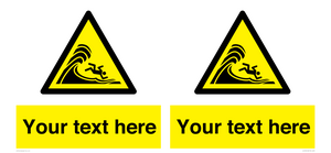 WL7430: Custom Warning high surf or large breaking waves