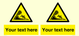WL7430: Custom Warning high surf or large breaking waves
