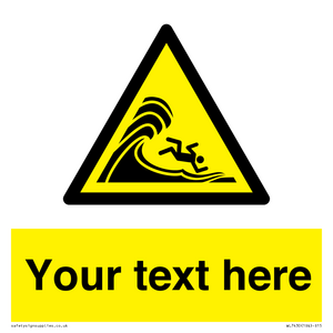 WL7430: Custom Warning high surf or large breaking waves
