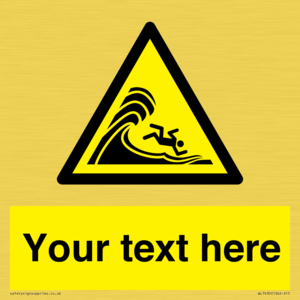 WL7430: Custom Warning high surf or large breaking waves