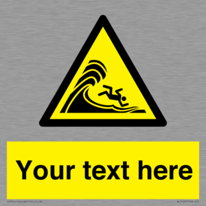 WL7430: Custom Warning high surf or large breaking waves