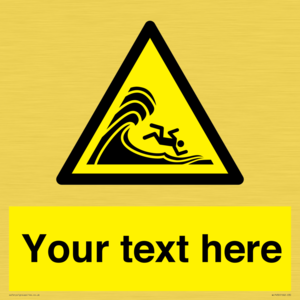 WL7430: Custom Warning high surf or large breaking waves