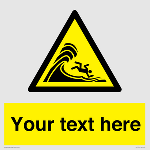 WL7430: Custom Warning high surf or large breaking waves