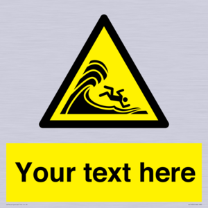 WL7430: Custom Warning high surf or large breaking waves