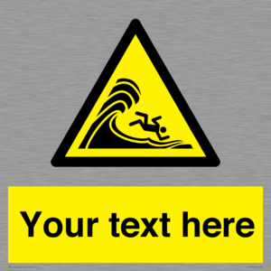 WL7430: Custom Warning high surf or large breaking waves