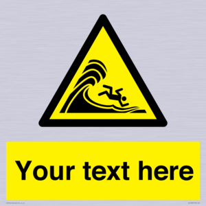 WL7430: Custom Warning high surf or large breaking waves