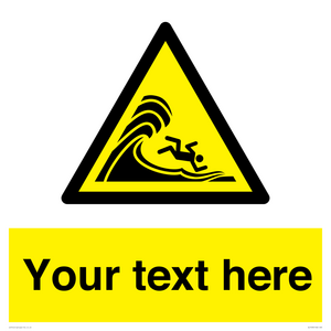 WL7430: Custom Warning high surf or large breaking waves