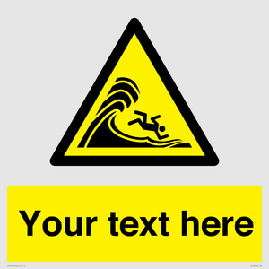 WL7430: Custom Warning high surf or large breaking waves