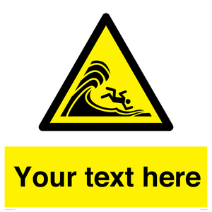 WL7430: Custom Warning high surf or large breaking waves