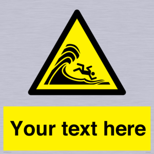 WL7430: Custom Warning high surf or large breaking waves