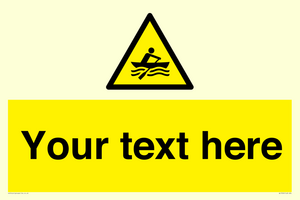 WL7434: Custom Warning manually powered watercraft