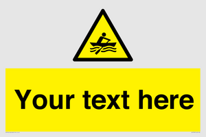 WL7434: Custom Warning manually powered watercraft