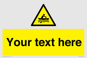 WL7434: Custom Warning manually powered watercraft