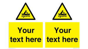 WL7434: Custom Warning manually powered watercraft