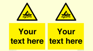 WL7434: Custom Warning manually powered watercraft