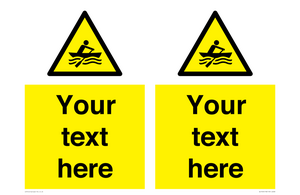 WL7434: Custom Warning manually powered watercraft