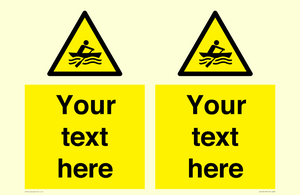 WL7434: Custom Warning manually powered watercraft