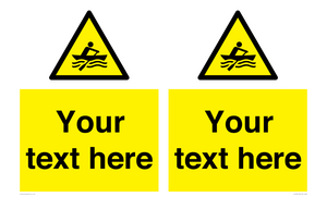 WL7434: Custom Warning manually powered watercraft