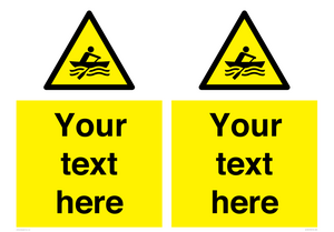 WL7434: Custom Warning manually powered watercraft